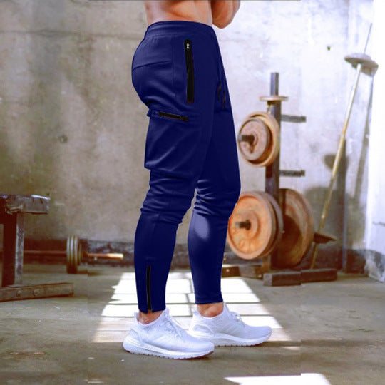 New sports fitness cargo pants men's camouflage fitness trousers, running training