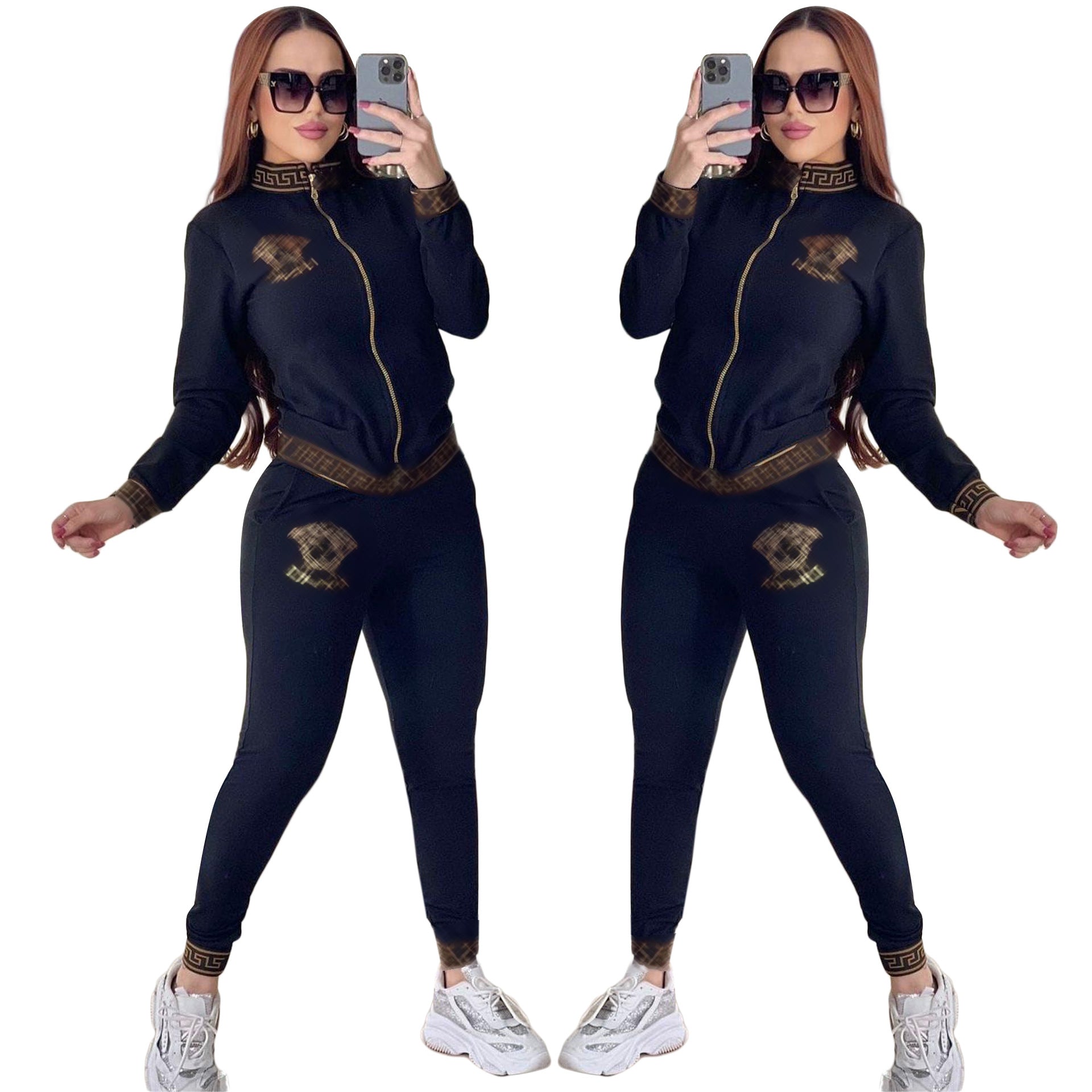 European and American casual women autumn and winter new fashion high