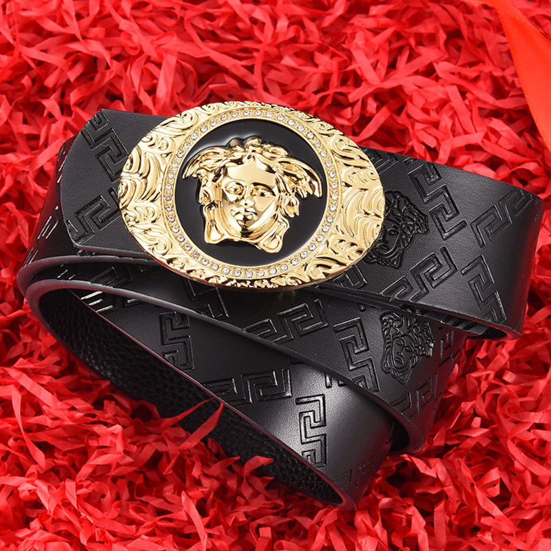 Belt genuine leather business beauty head print belt jeans belt youth belt