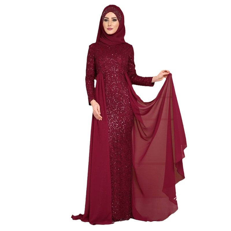 Elegant Celebrity ABaya Sweet Slim Long Sleeve Dress LS1409
