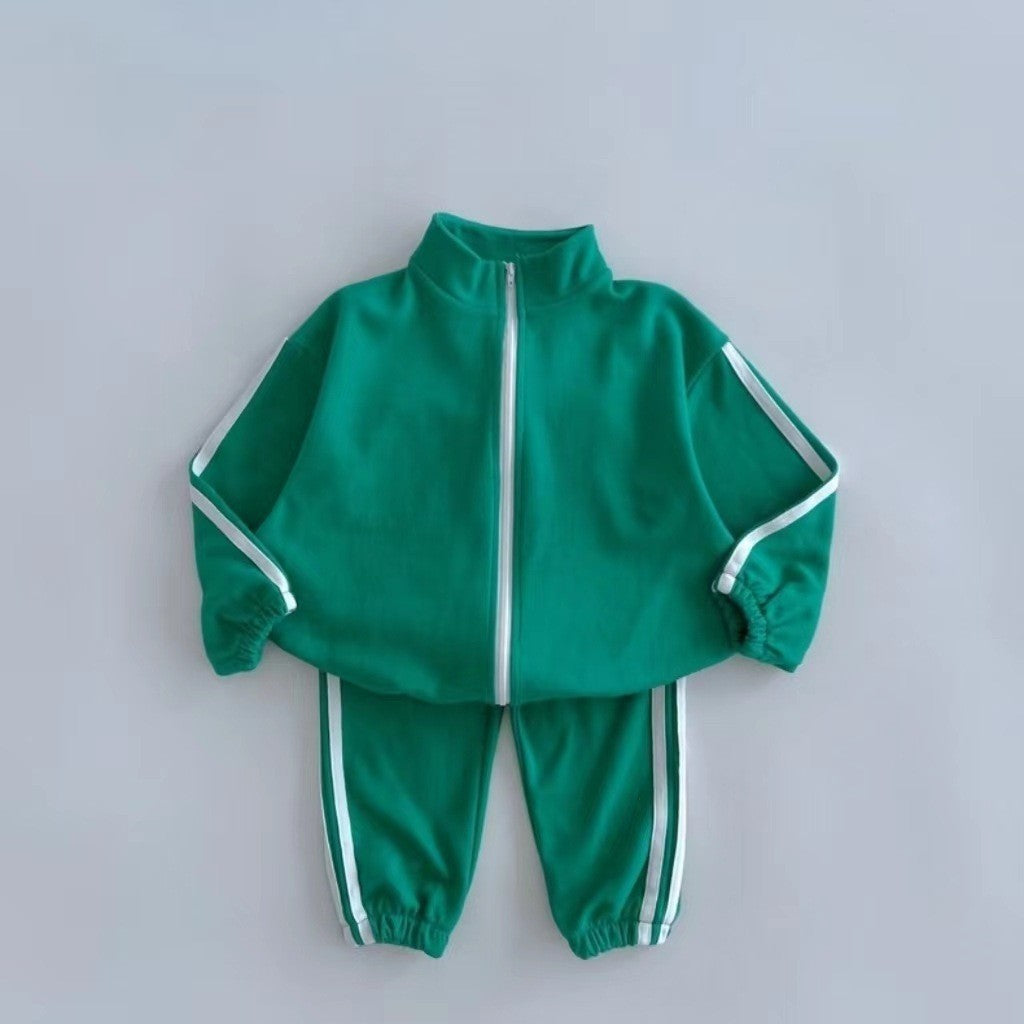 Kids Tracksuit Set - Zipper Jacket & Leggings Sports Outfit for Boys & Girls