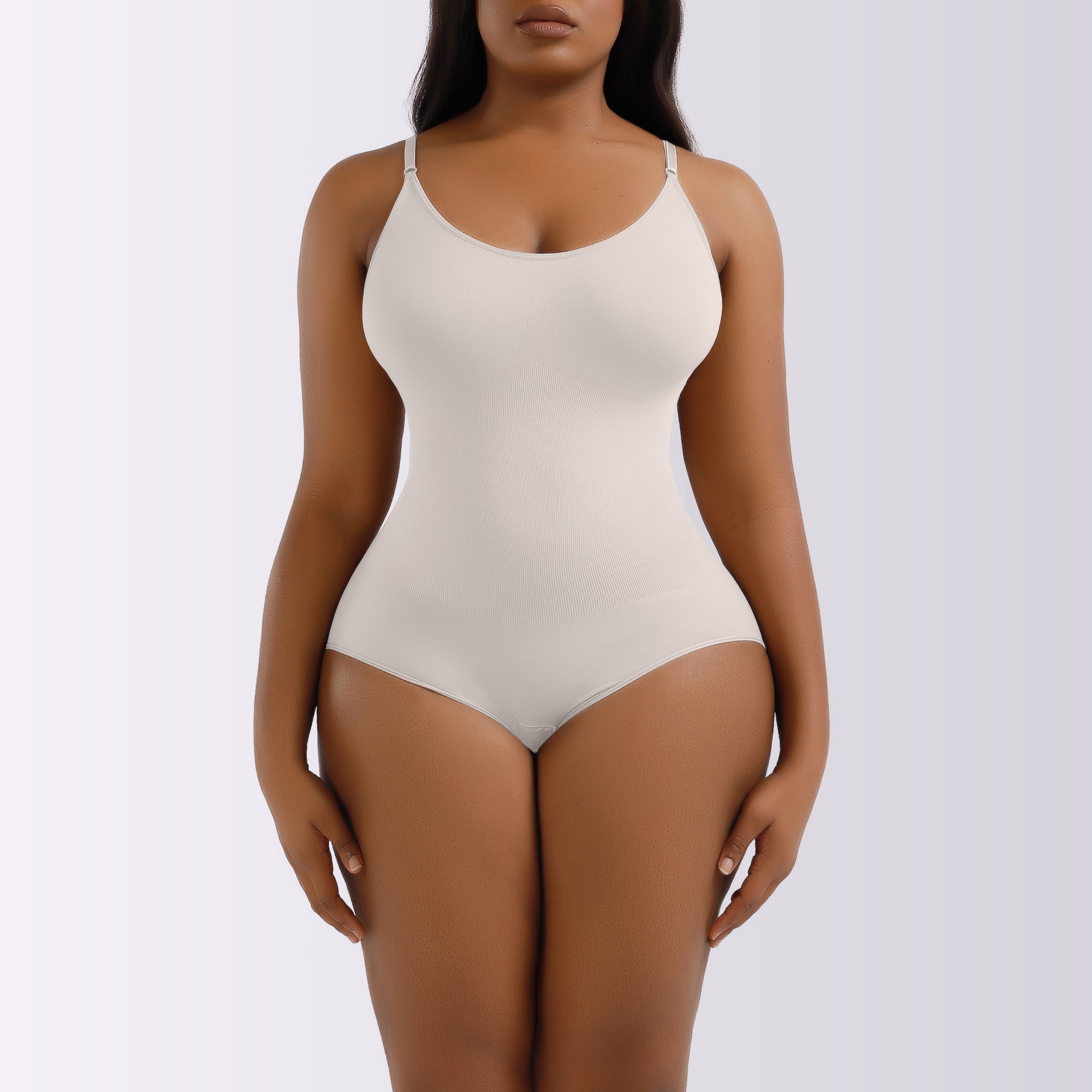 Focuses on "Premium Shapewear Bodysuit" and "Tummy Control"
