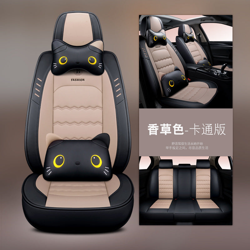 Car seat cushion four seasons  cartoon car seat cover goddess seat