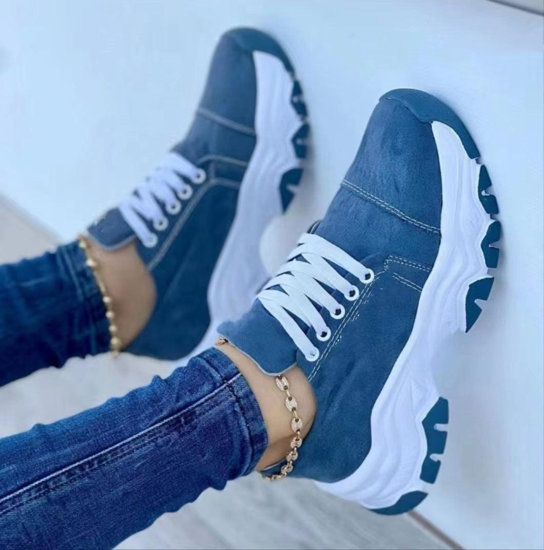 canvas shoes women's foreign trade large size casual shoes sneakers