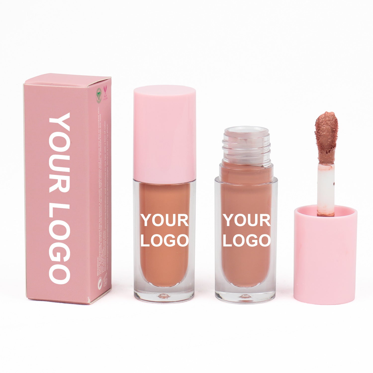 Neutral Small Batch Velvet Matte Large Lip Gloss Multi-color waterproof moisturizing