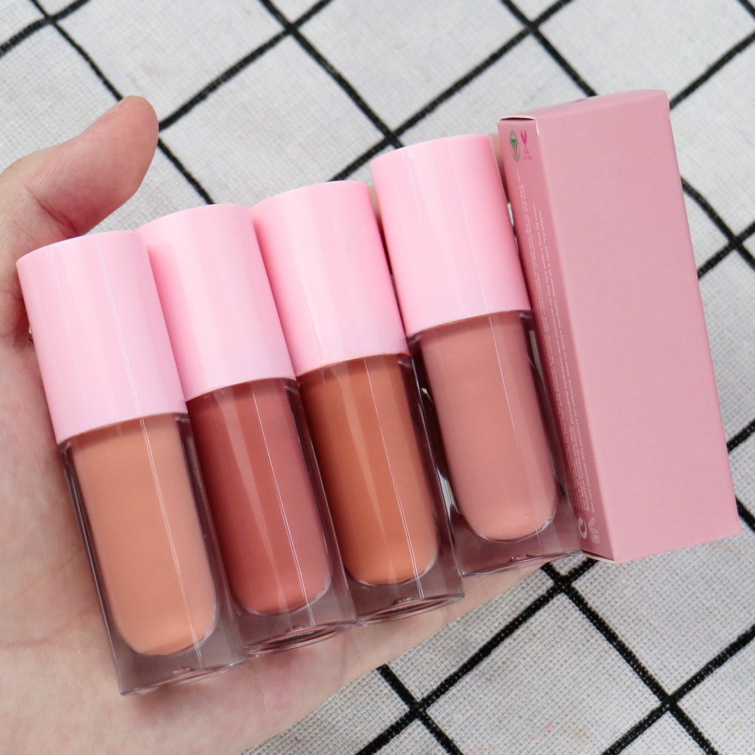 Neutral Small Batch Velvet Matte Large Lip Gloss Multi-color waterproof moisturizing