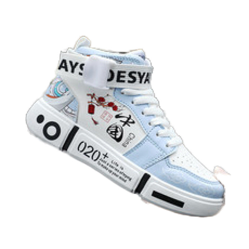 SYAY High-Top Sneakers - Korean Fashion Street Style Shoes for Men & Youth