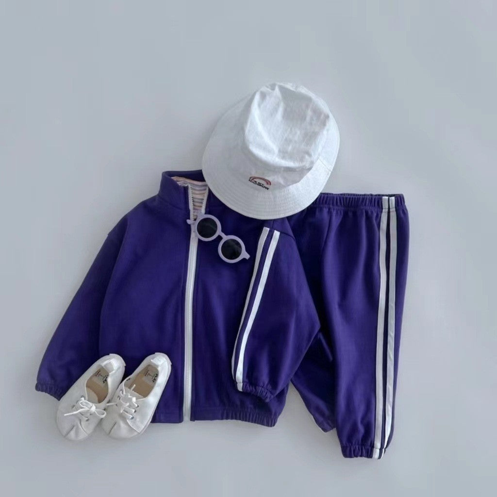 Kids Tracksuit Set - Zipper Jacket & Leggings Sports Outfit for Boys & Girls