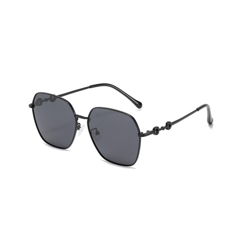 Sunglasses women's large frame polarized sunglasses new square