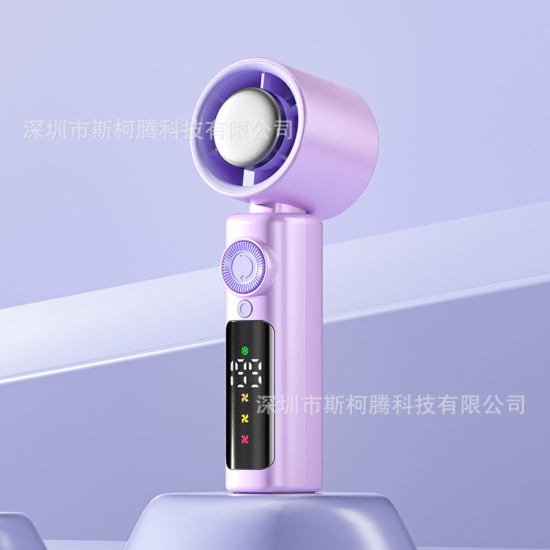 Portable Handheld Mini Fan - 199 Speed Cooling Device with Semiconductor Technology