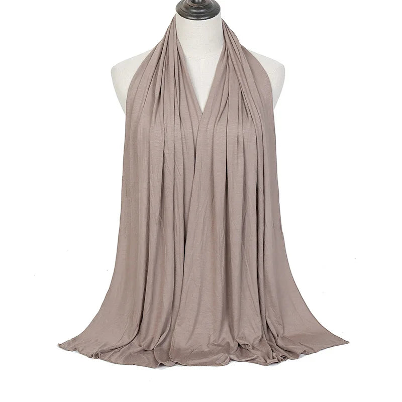 Hijab Scarf Long Muslim Shawl Plain Soft Turban Tie Head Wraps For Women Africa Headband 170x60cm