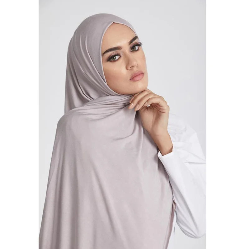 Hijab Scarf Long Muslim Shawl Plain Soft Turban Tie Head Wraps For Women Africa Headband 170x60cm