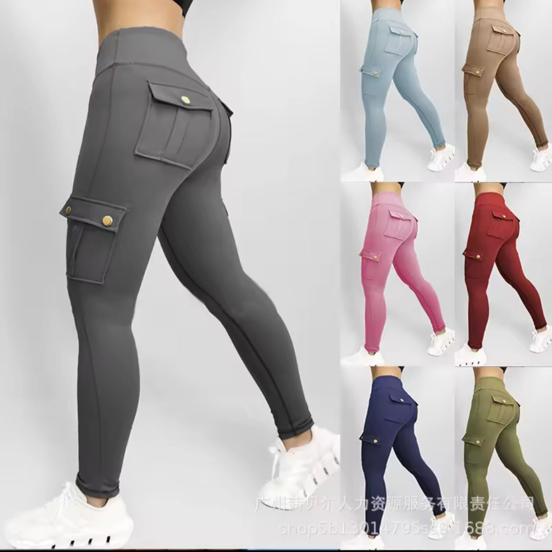 Yoga gym pants women's high stretch quick-dry running