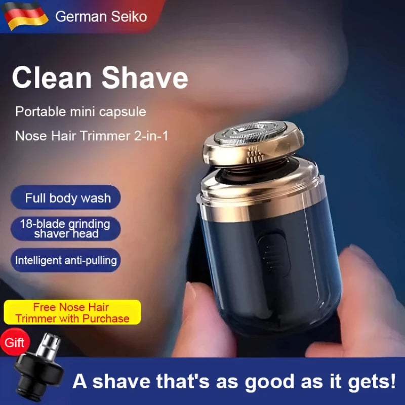 Men's portable mini portable rechargeable multifunctional razor washable