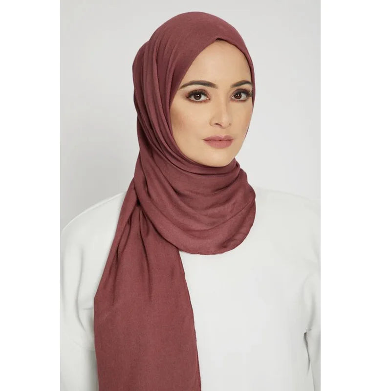 Hijab Scarf Long Muslim Shawl Plain Soft Turban Tie Head Wraps For Women Africa Headband 170x60cm