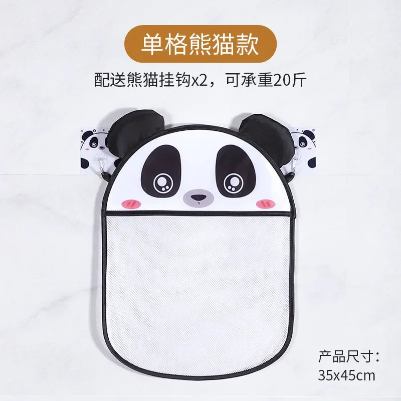 Cute Cartoon Transparent Multifunction Bath Toy Organizer Baby Bathroom