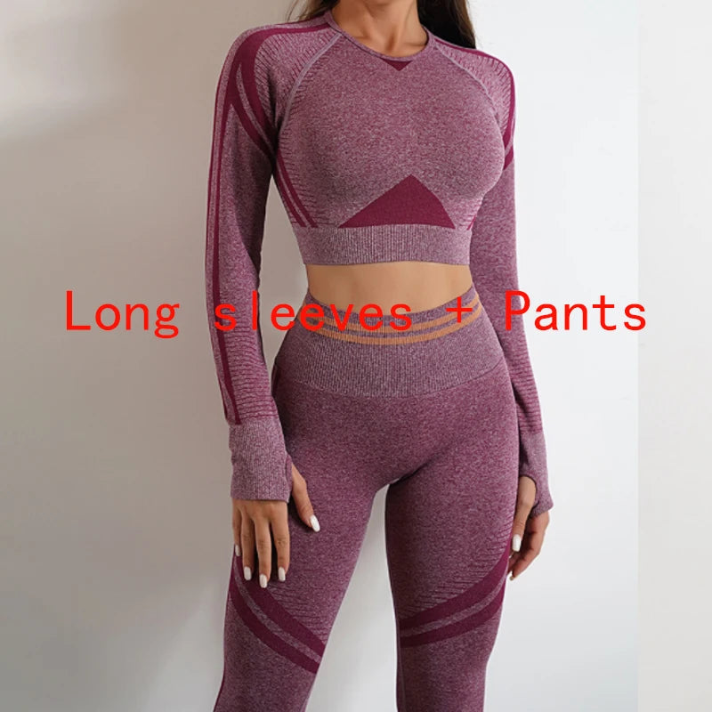 Women's activewear set Seamless Yoga Set Sportswear Gym High Waist