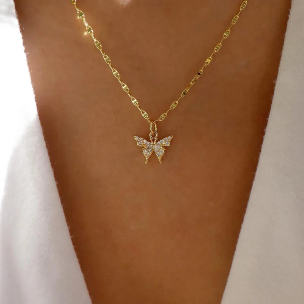 Vintage New Gold Color Multiple Styles Necklace For Women