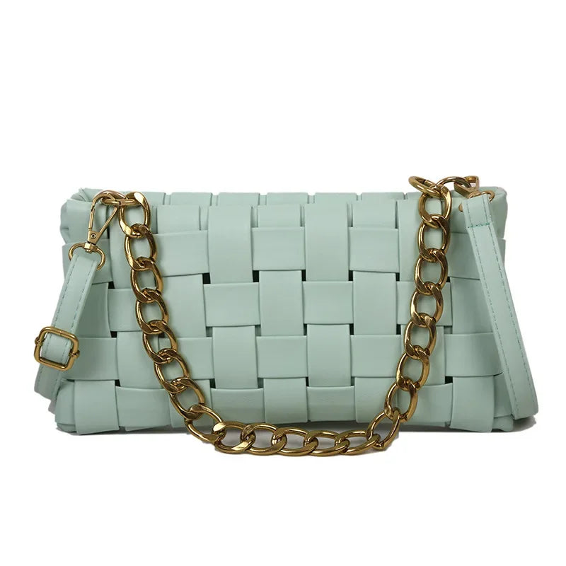 New Trend Wild Metallic Braid Women Ladies Design Messenger Small