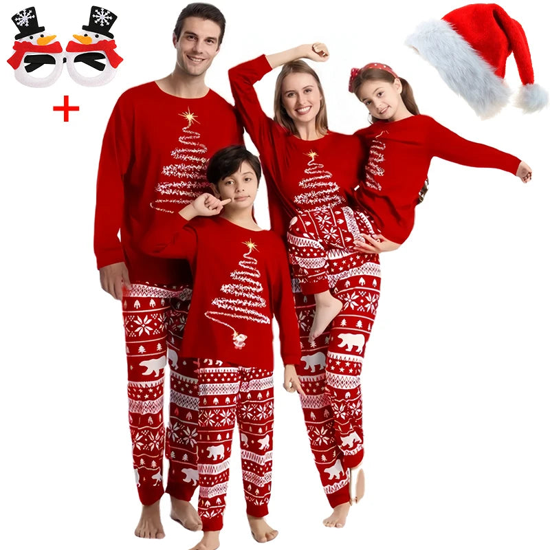 Christmas Pajamas Family Matching Outfits Xmas Mother Kids Baby