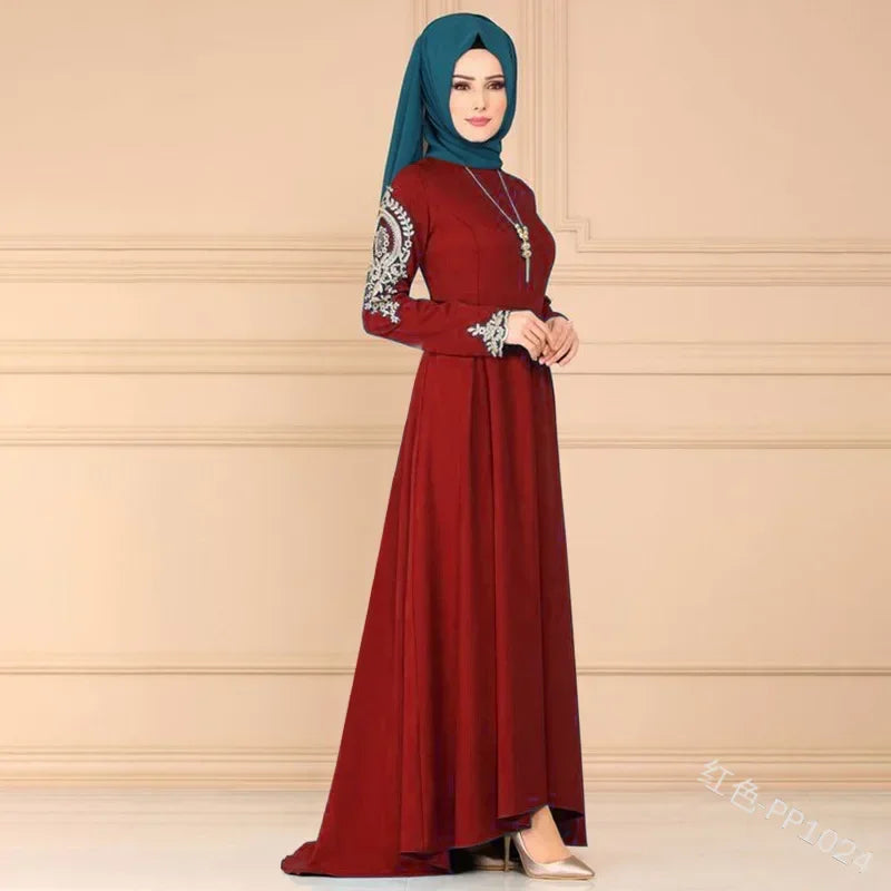 Fashion Muslim dress women abaya Ramadan party Dubai Turkey