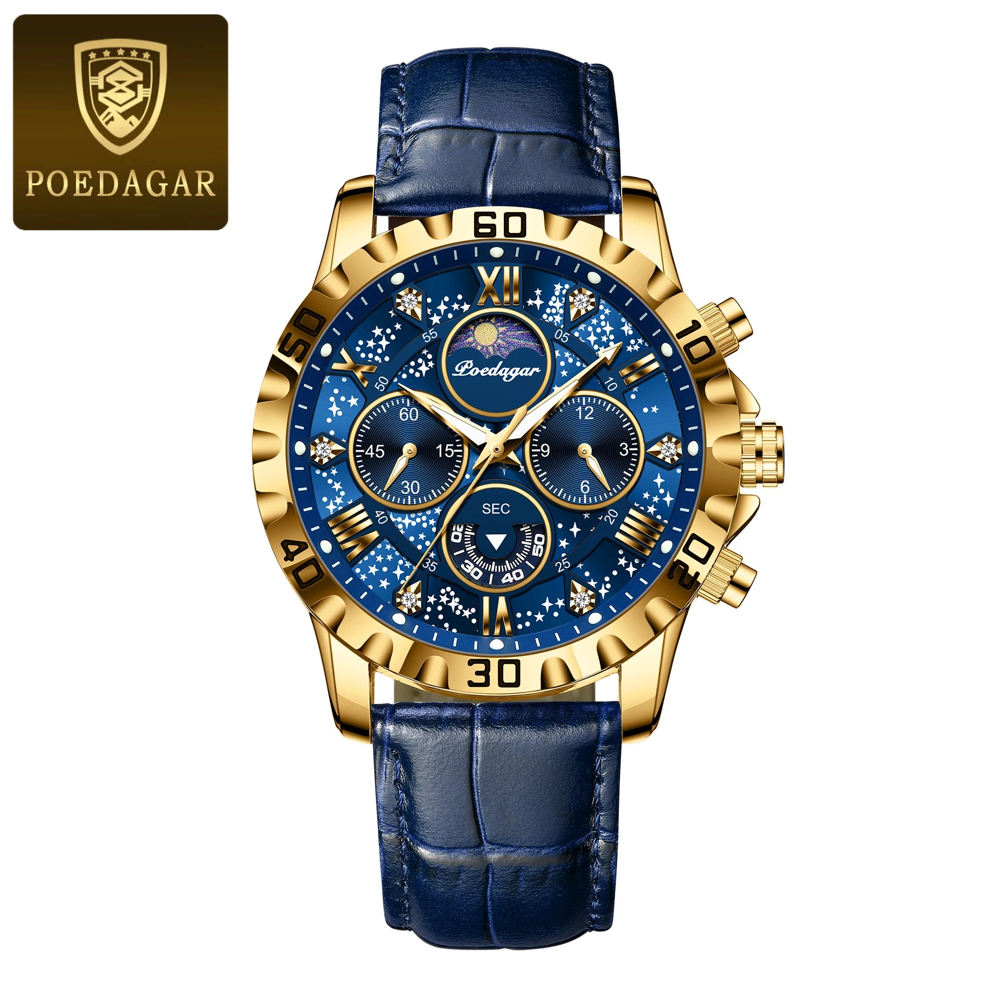 Luxury Man Watch Waterproof Luminous Chronograph Watch  Military High Quality