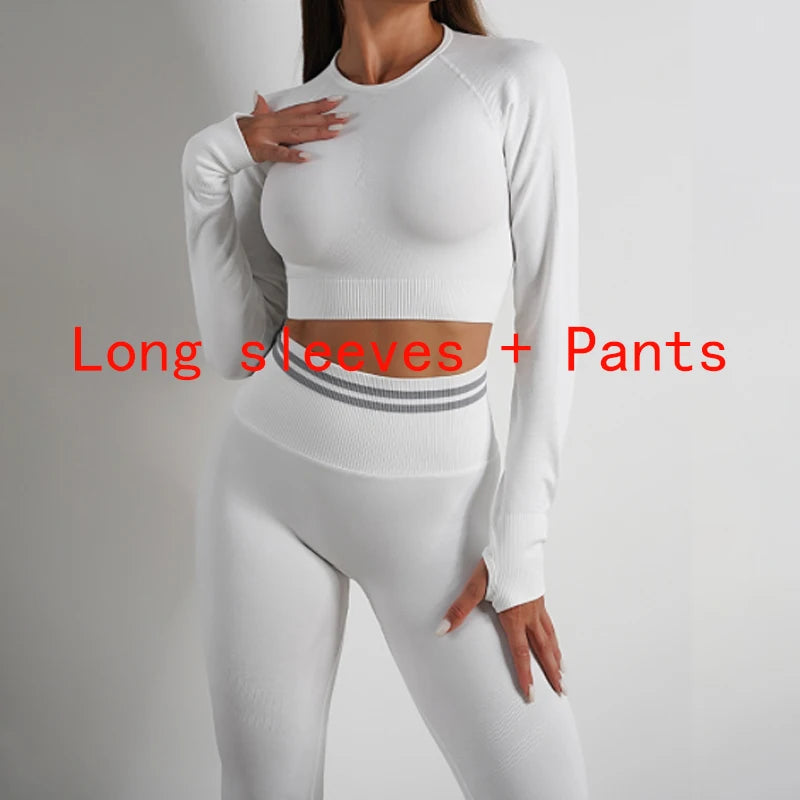 Women's activewear set Seamless Yoga Set Sportswear Gym High Waist