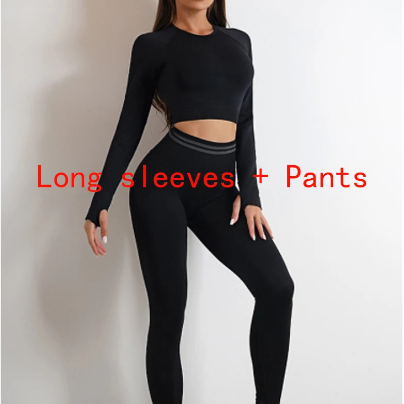 Women's activewear set Seamless Yoga Set Sportswear Gym High Waist
