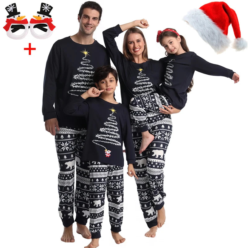 Christmas Pajamas Family Matching Outfits Xmas Mother Kids Baby