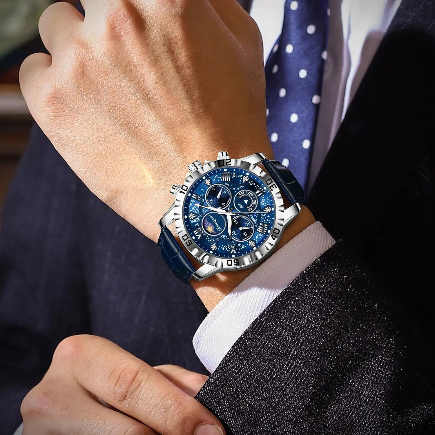 Luxury Man Watch Waterproof Luminous Chronograph Watch  Military High Quality