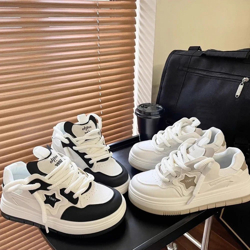 Star Patch Streetwear Sneakers - TSMY Style