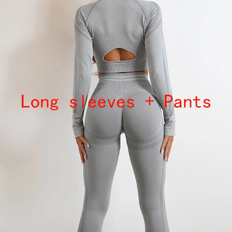 Women's activewear set Seamless Yoga Set Sportswear Gym High Waist