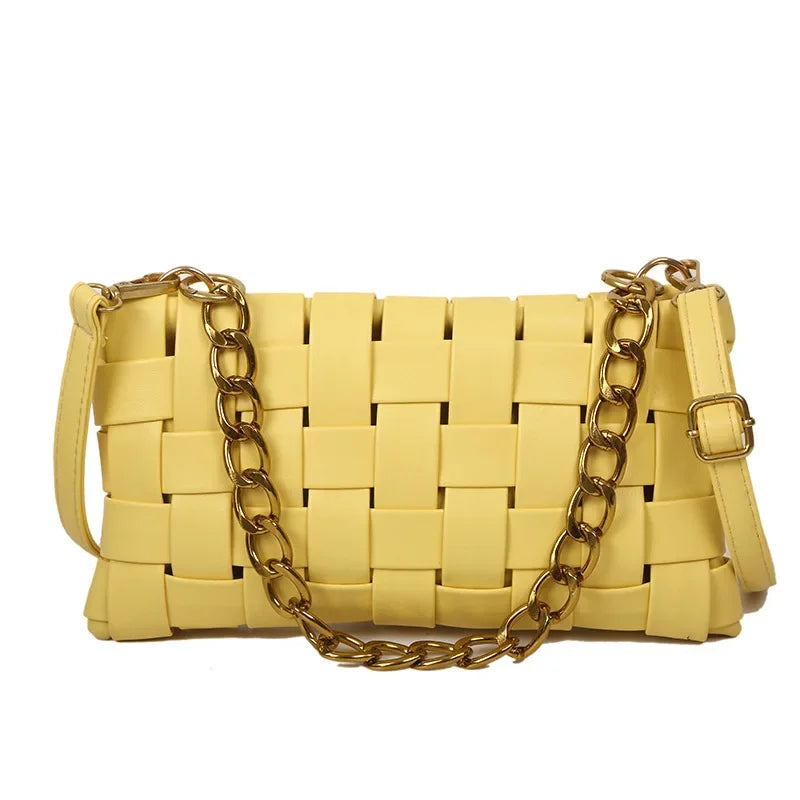 New Trend Wild Metallic Braid Women Ladies Design Messenger Small