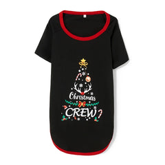 Christmas Pajamas Loungewear Set Long Sleeve Tree Graphic