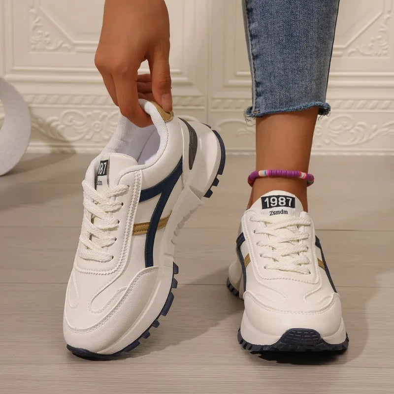 Retro-Inspired Unisex Sneakers for women's  Stylish walking shoes  Meets Comfort
