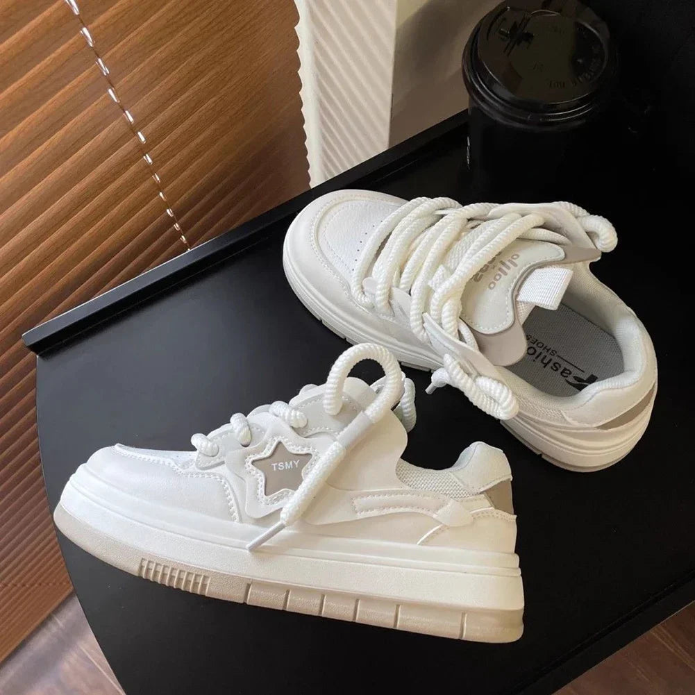 Star Patch Streetwear Sneakers - TSMY Style