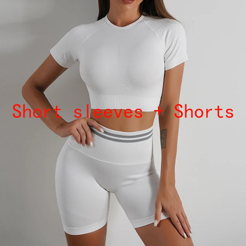 Women's activewear set Seamless Yoga Set Sportswear Gym High Waist