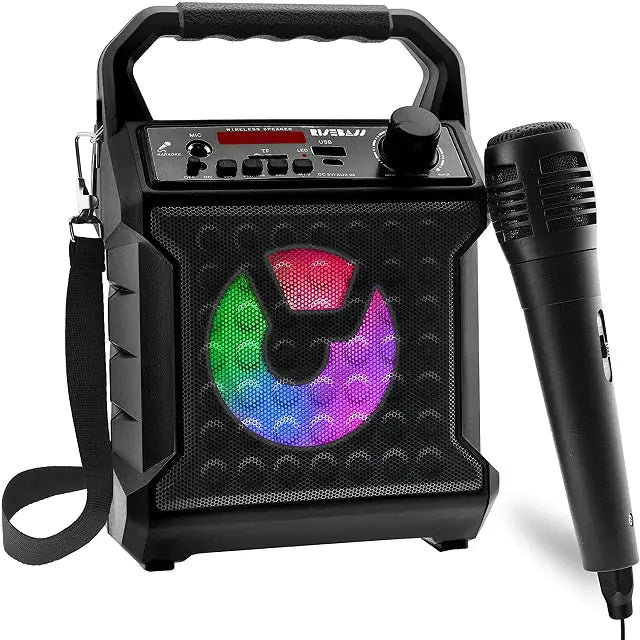 Risebass Portable Karaoke Machine with Microphone  System with Party