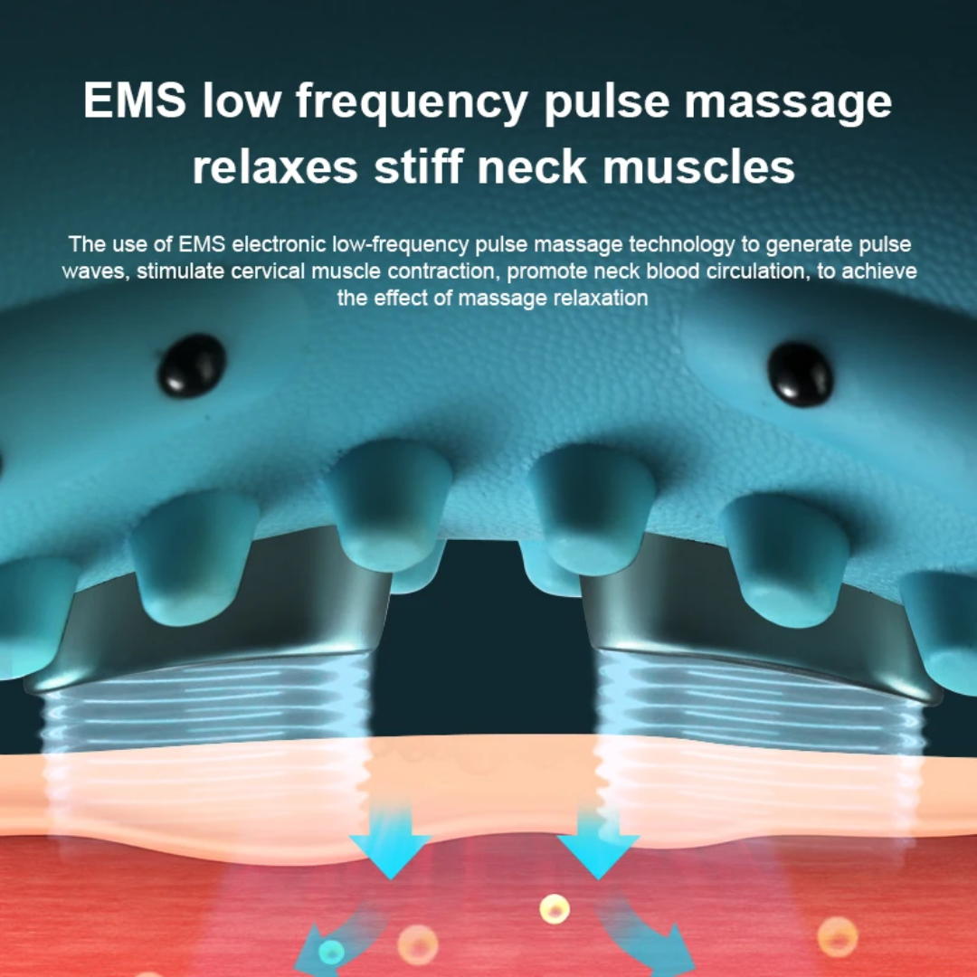 Electric Foot Massager with Heat & EMS - Portable Reflexology Massage Device