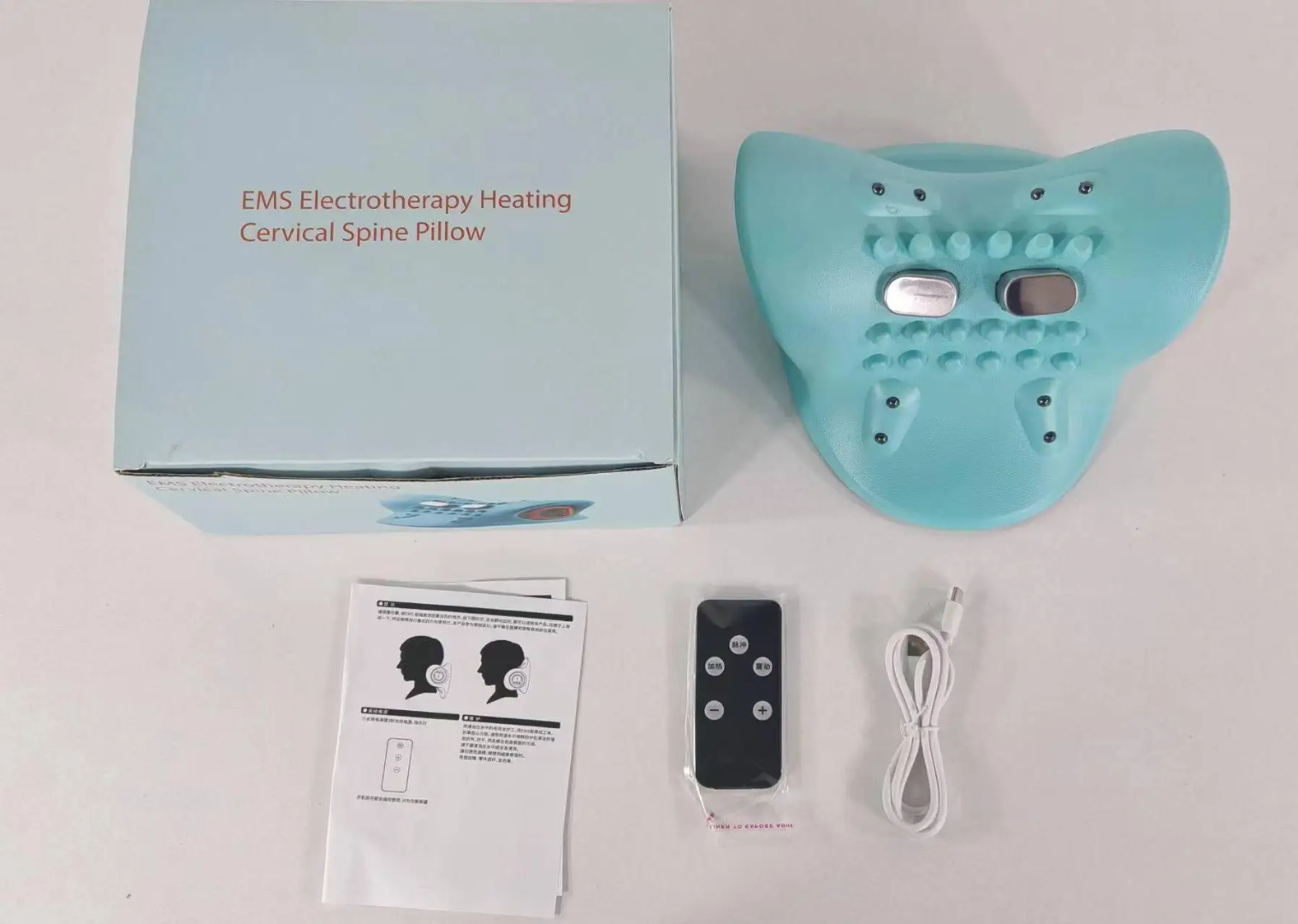 Electric Foot Massager with Heat & EMS - Portable Reflexology Massage Device